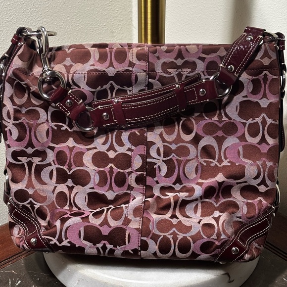 Stylish Brown and Pink Women's Bag - Picture 2 of 6